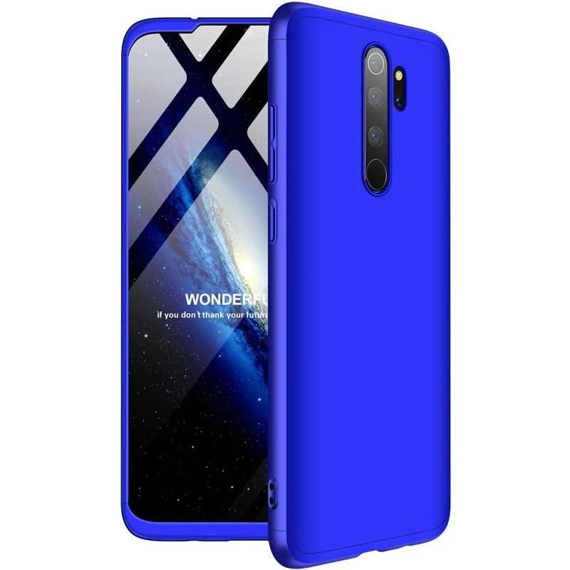 

Чохол із захистом 360 градусів GKK на Xiaomi Redmi Note 8 Pro (Синій)