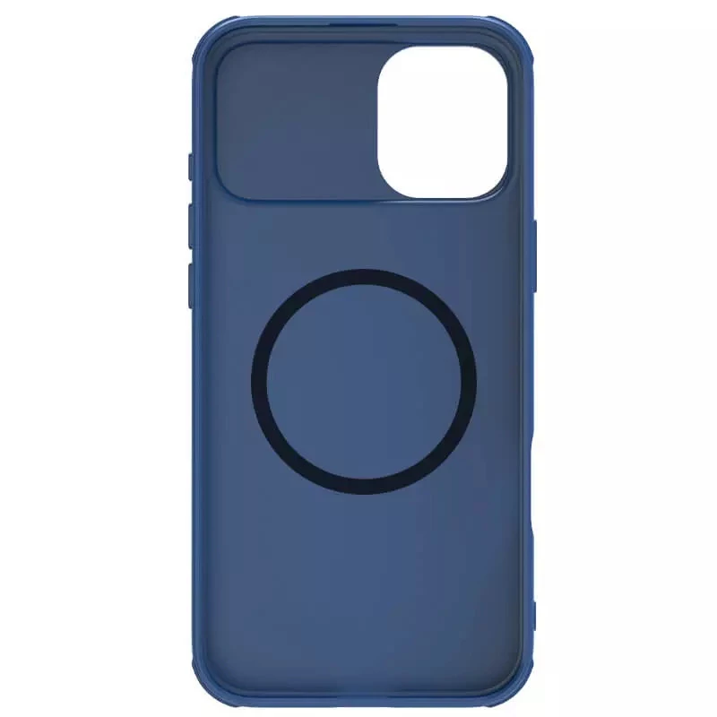 Пластикова накладка Nillkin Pro зі шторкою для камери та магнітом на Apple iPhone 16 – Blue. Фото 6 з 6