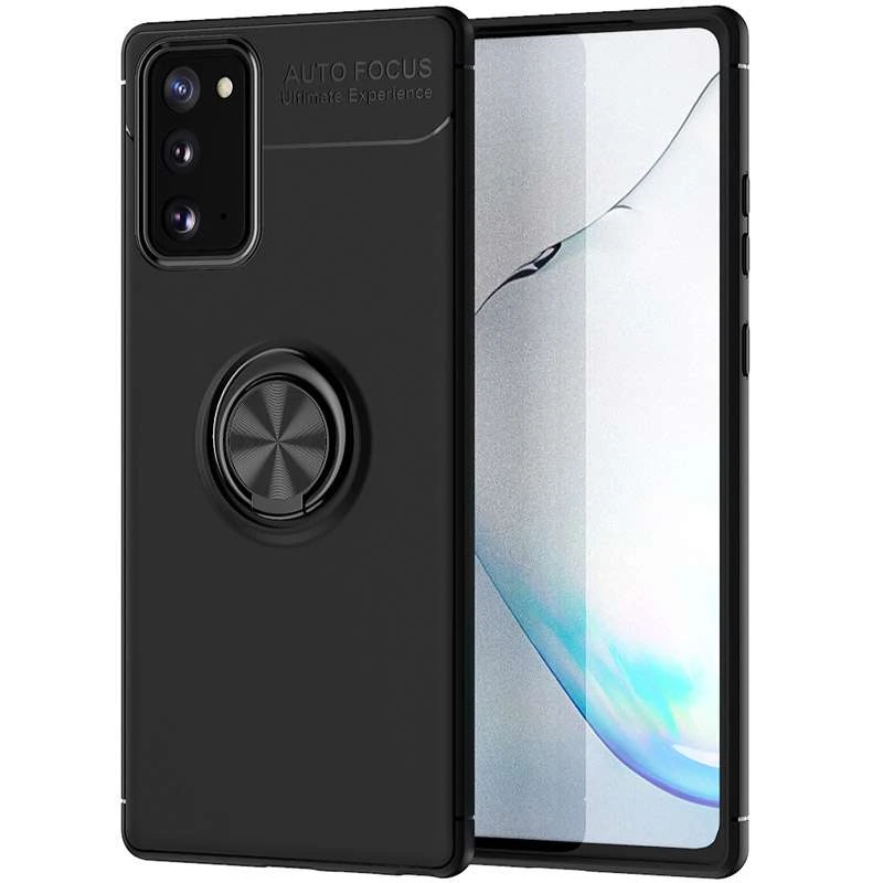 

Чохол Deen ColorRing з кільцем на Samsung Galaxy Note 20 (Чорний / Чорний)