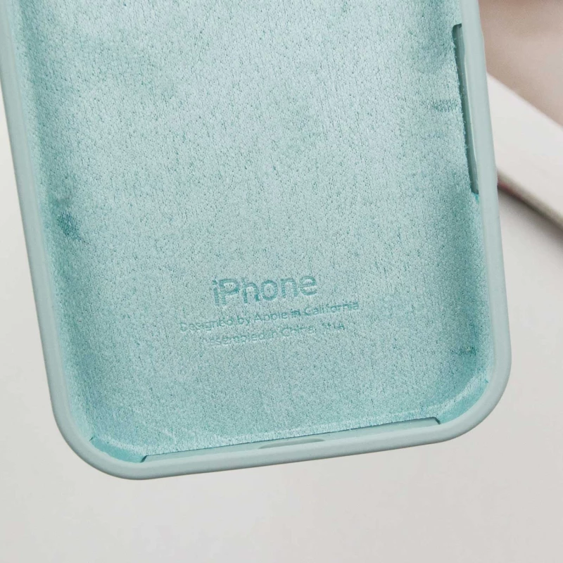 Чехол Silicone Case с закрытым низом для Apple iPhone 15 Pro Max (6.7") – Бирюзовый / Beryl. Фото 6 из 6