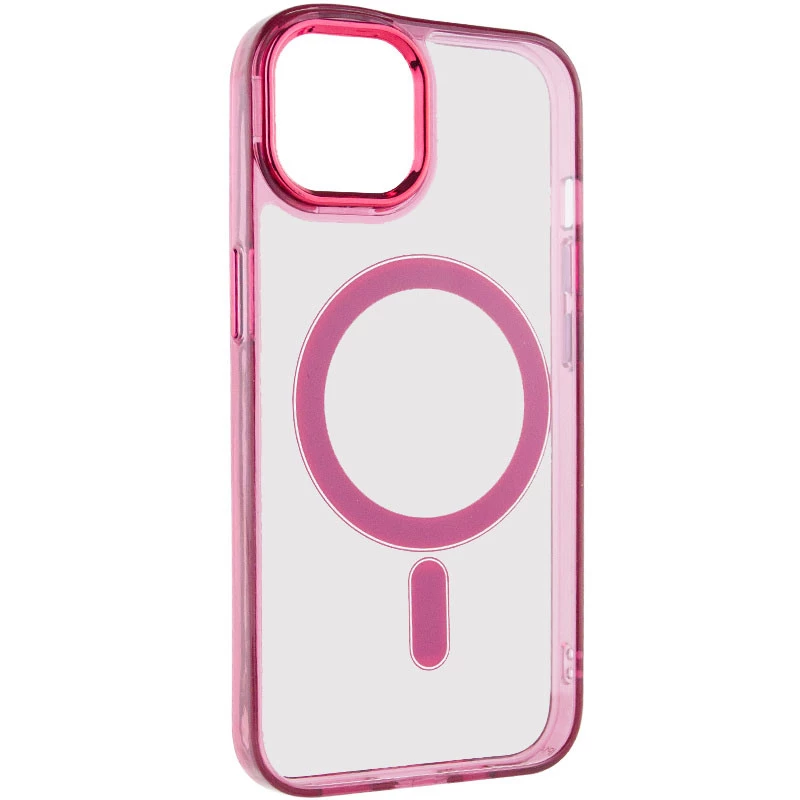 Силіконовий чохол Iris с MagSafe на Apple iPhone 12 Pro Max (6.7") – Бордовий. Фото 3 з 8