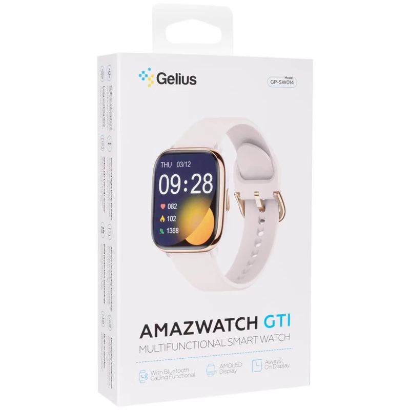 Смарт-годинник Gelius Pro GP-SW014 (Amazwatch GTi) – Gold Rose. Фото 6 з 7