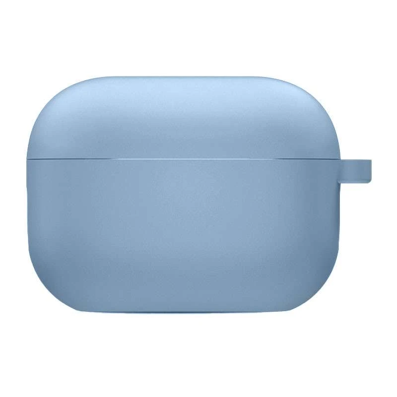 

Силиконовый футляр с микрофиброй для наушников Airpods Pro 2 (Голубой / Lilac Blue), Блакитний / lilac blue