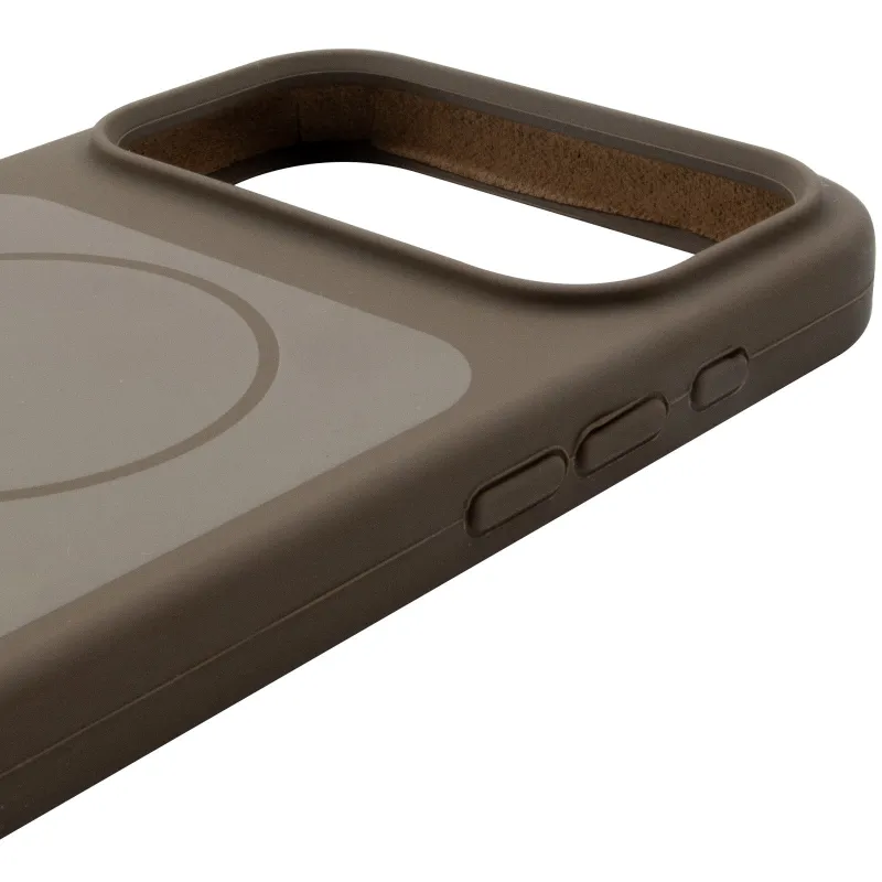 Чохол Silk Duo Color (AA) NO LOGO with Magnetic Fit для Apple iPhone 18 Pro Max – Brown. Фото 4 з 5