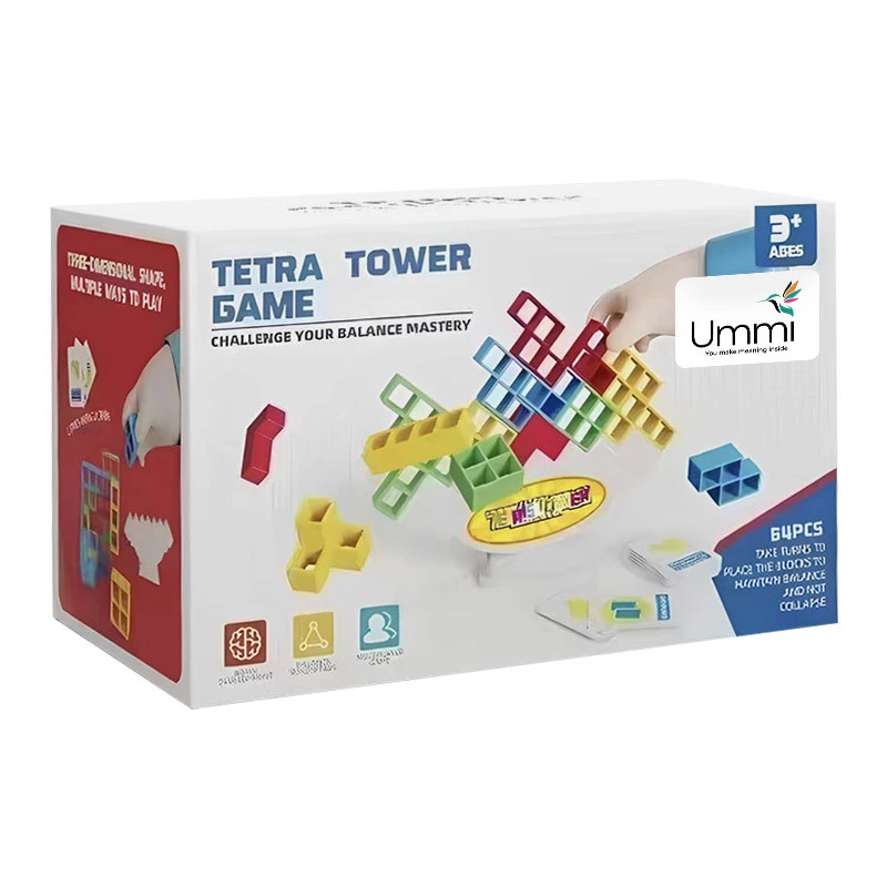 Настільна інтерактивна гра Ummi ME-008 Tetris tower game – Colorful. Фото 6 з 6