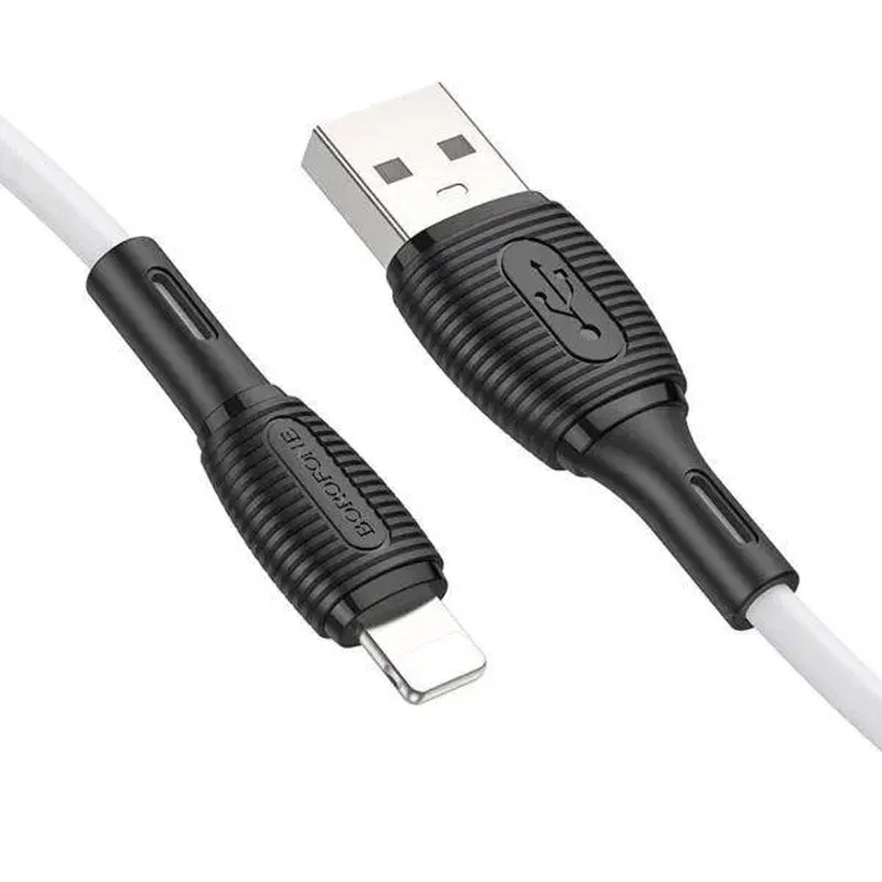 Дата кабель Borofone BX86 Advantage USB to Lightning (1m) – White. Фото 4 з 4