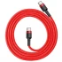 Дата кабель Baseus Cafule Type-C to Type-C Cable PD 2.0 60W (2m) – Красный. Фото 3 из 3