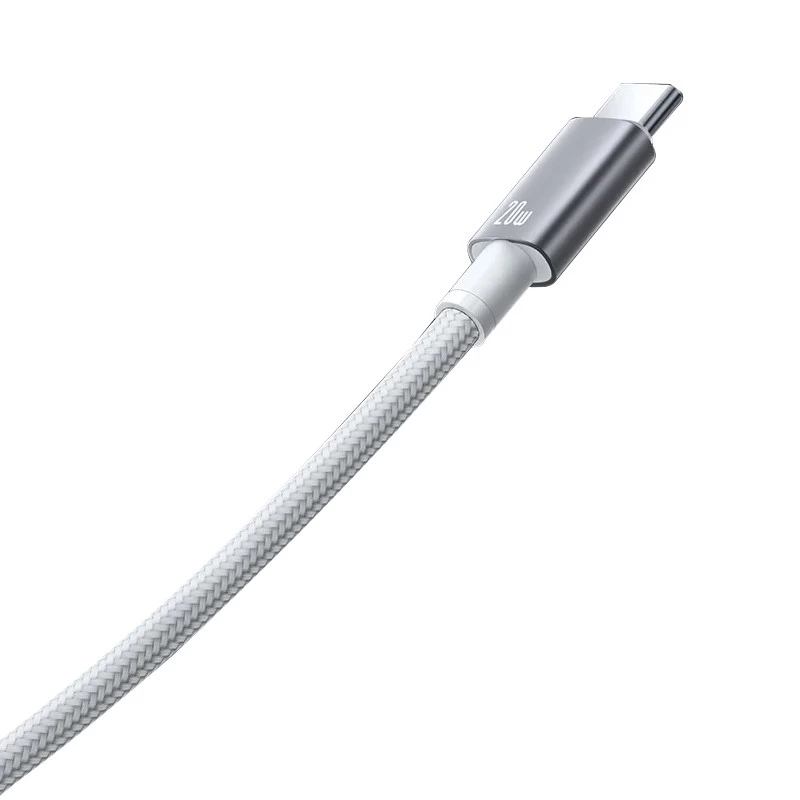 МЗП Usams US-CC261 GaN JC Ser. 20W (2USB-C) + кабель Type-C to Type-C – White. Фото 3 з 3