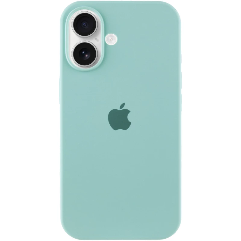 

Чохол Silicone Case з закритим низом на Apple iPhone 16 (Бірюзовий / Beryl)