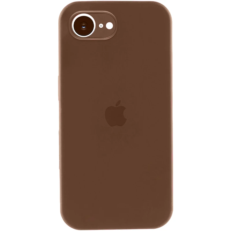 Чехол Silicone Case с защитой камеры для Apple iPhone 17e (6.1") – Коричневый / Brown. Фото 1 из 1