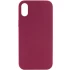 Чохол з закритим низом Silicone Case на Apple iPhone XR (6.1") – Бордовий / Maroon. Фото 1 з 3