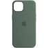 Чехол Silicone case (AAA) with Magsafe and Animation для Apple iPhone 13 (6.1") – Зеленый / Eucalyptus. Фото 2 из 3