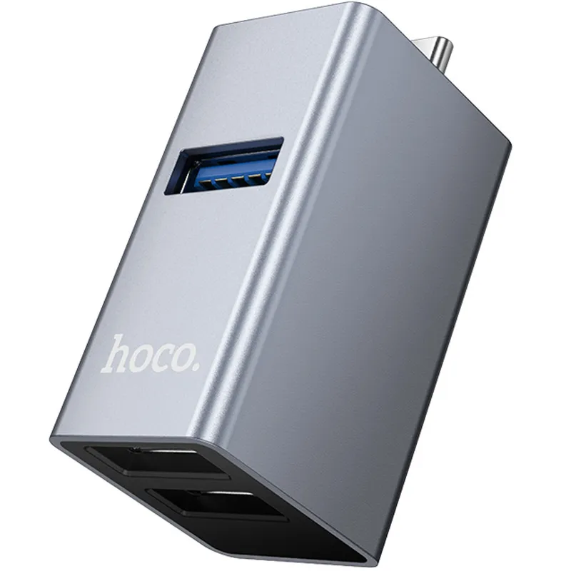 Перехідник HUB Hoco HB54A 3in1 (Type-C to 2xUSB2.0+USB3.0) фото 1 з 1