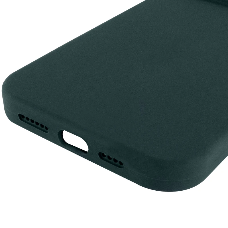 Чохол з закритим низом Silicone Case на Apple iPhone 16 Pro Max – Зелений / Forest green. Фото 7 з 7