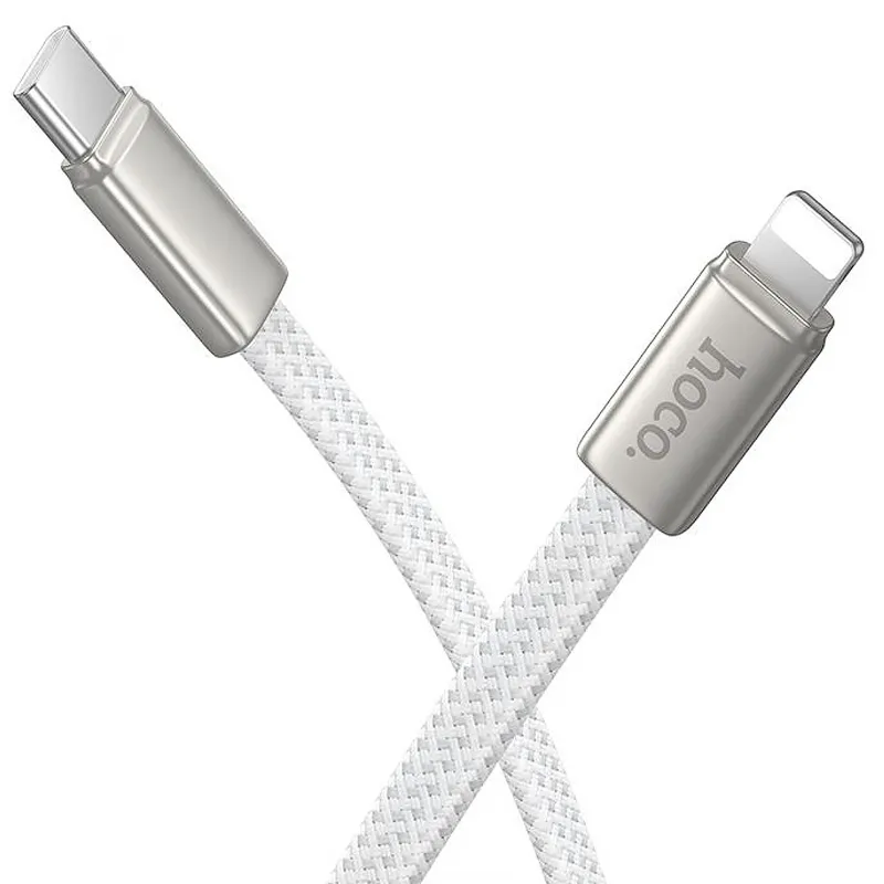 Дата кабель Hoco X125 Exceso Type-C to Lightning 30W (1m) – White. Фото 2 из 4