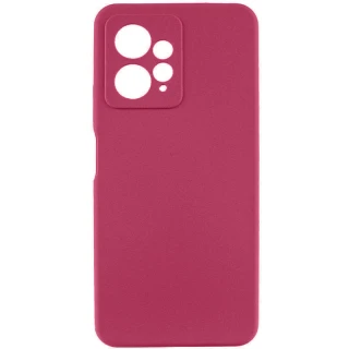 Чехол Silicone Case Lakshmi Premium з закритою камерою на Xiaomi Redmi Note 12 4G — Бордовый / Plum