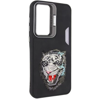 TPU+PC чохол з тваринами для Xiaomi Redmi Note 13 Pro 5G — Black Tiger
