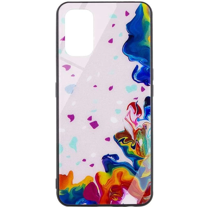 

Стеклянный чехол Diversity для Realme 7 Pro (Stains multicolored)