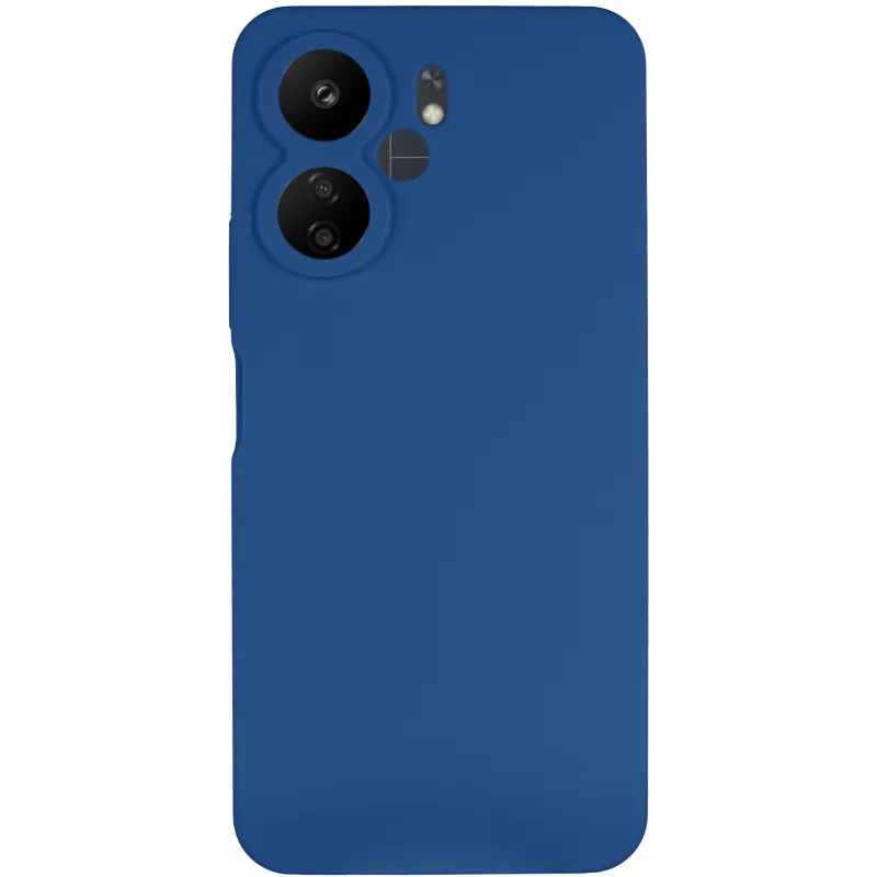 Чохол Silicone Case Lakshmi Premium із закритою камерою для Xiaomi Redmi 13C – Синій / Denim Blue. Фото 3 з 6