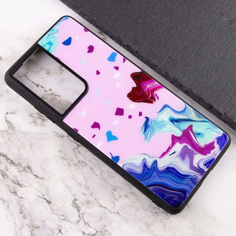 Скляний чохол Diversity на Samsung Galaxy S21 Ultra – Stains red. Фото 2 з 4