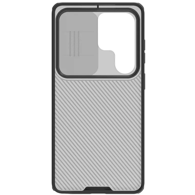 Карбована накладка Nillkin Pro зі шторкою для камери на Samsung Galaxy S26 Ultra – Transparent black. Фото 6 з 6