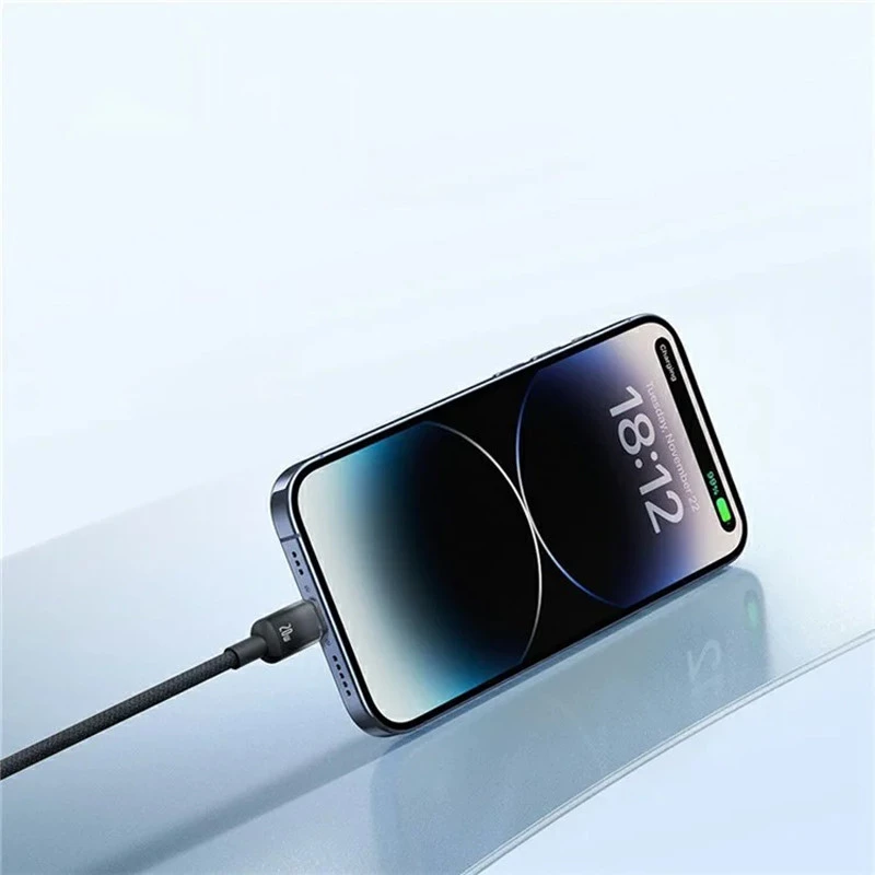 Дата кабель Baseus Discolor Series Fast Charging USB to Lightning 2.4A (1m) (P10374900) – Cluster Black. Фото 5 з 5