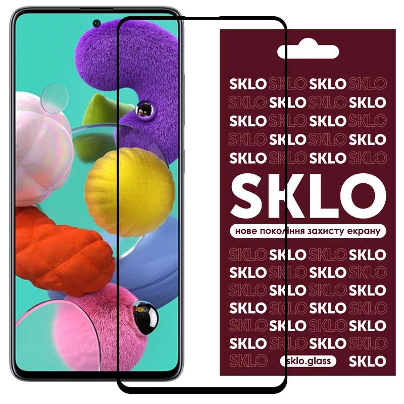 Захисне скло SKLO 3D Samsung Galaxy M31s – Чорний. Фото 1 з 4