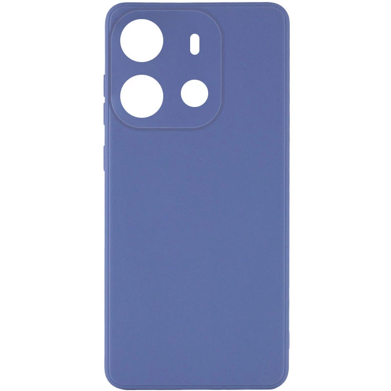 

Цветной силиконовый чехол с защитой камеры для Tecno Spark Go 2023 (Голубой / Mist blue), Блакитний / mist blue