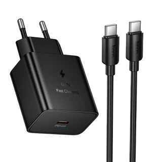 МЗП Hoco N77 Star PD45W (1USB-C) + кабель Type-C to Type-C фото 1 з 1
