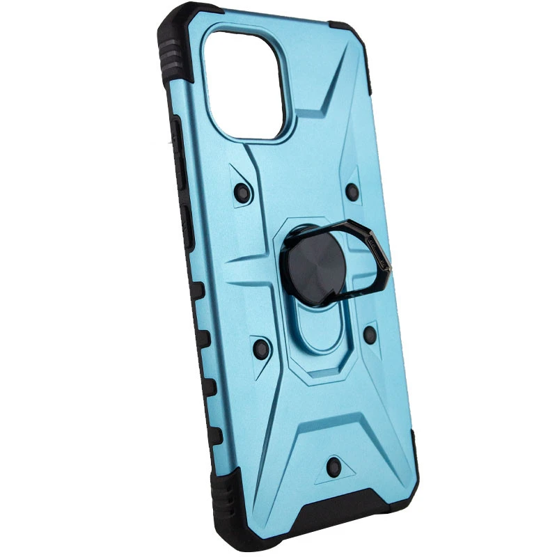 Ударостійкий чохол Pathfinder з кільцем на Samsung Galaxy A04 – Блакитний / Light Blue. Фото 3 з 5