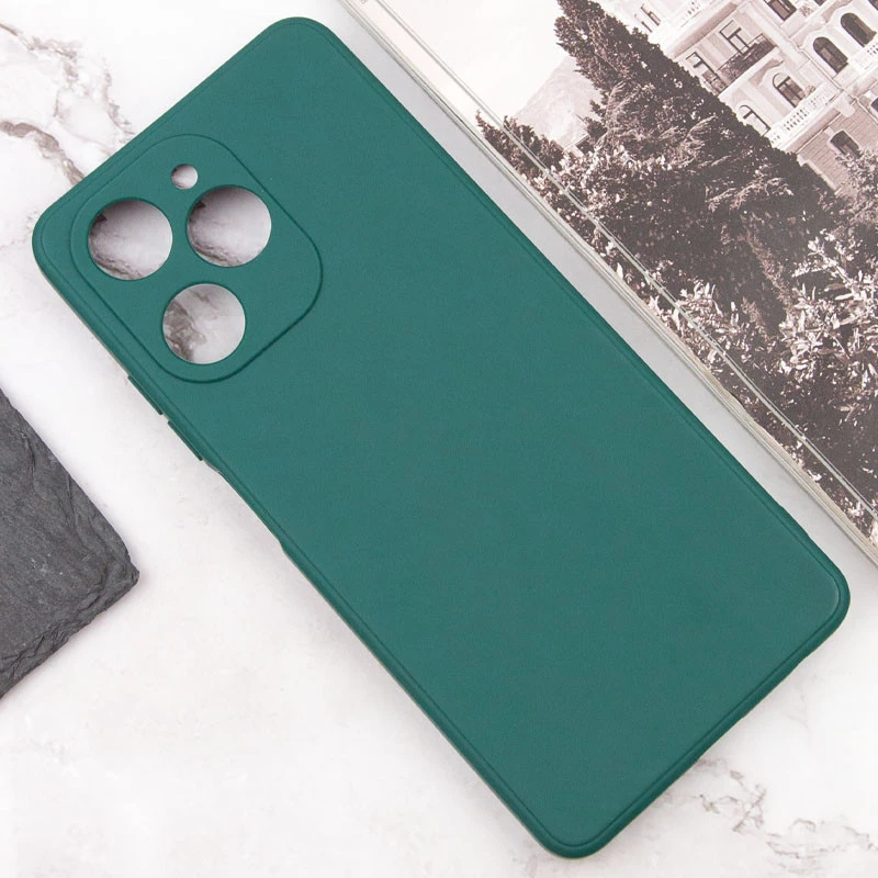 Кольоровий силіконовий чохол із захистом камери на TECNO Spark 10 Pro – Зелений / Green. Фото 3 з 4