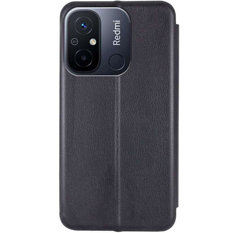 Чохол-книжка класичний на Xiaomi Redmi 12C / Poco C55 – Чорний. Фото 2 з 4