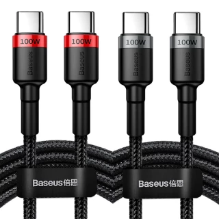Дата кабель Baseus Cafule Type-C to Type-C PD2.0 100W (2m) (CATKLF-AL) фото 1 з 2