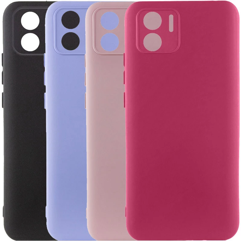 Кольоровий силіконовий чохол GETMAN із закритою камерою для Xiaomi Redmi A1 / A2 фото 2 з 2