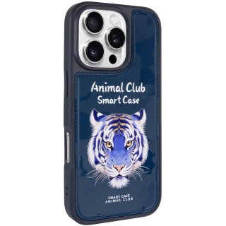 TPU+PC чехол Animal Club для Apple iPhone 16 Pro — Royal Blue
