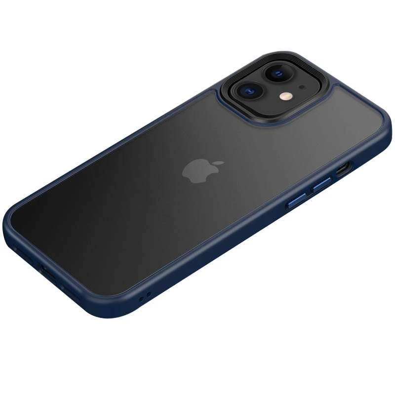 TPU+PC з металевими кнопками на Apple iPhone 11 (6.1") – Синій / Navy Blue. Фото 1 з 2