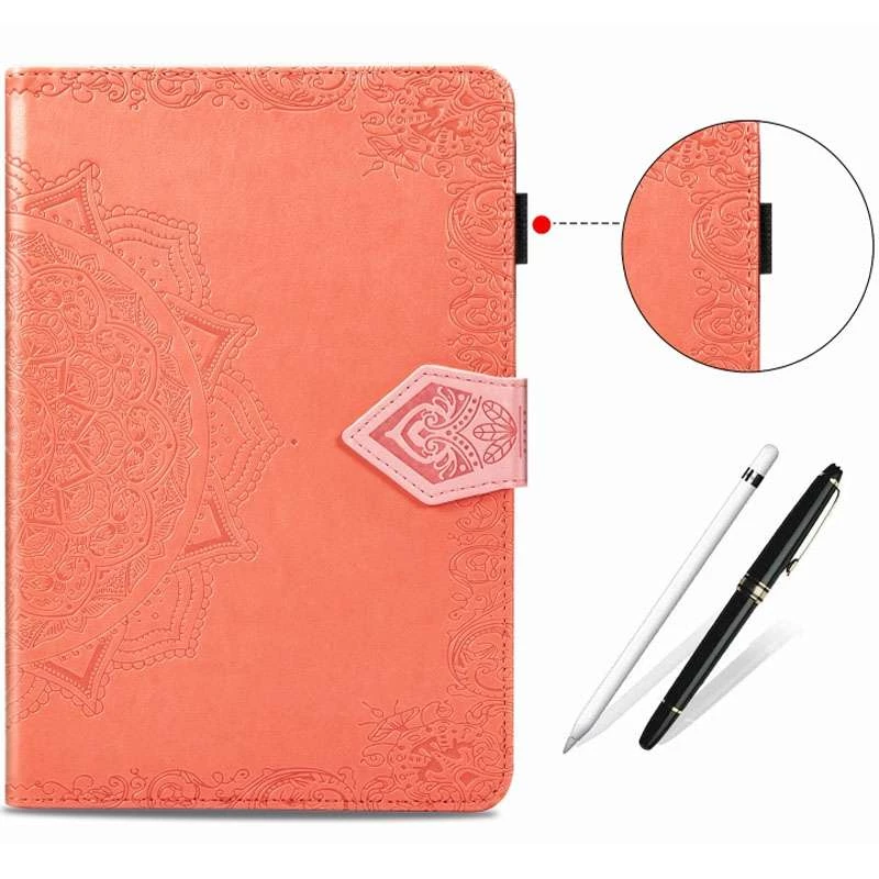 Кожаный чехол Art Case с визитницей для Samsung Galaxy Tab S7+ – Оранжевый. Фото 6 из 7