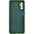 Кольоровий силіконовий чохол GETMAN із закритою камерою для Samsung Galaxy A55 – Зелений / Dark green. Фото 2 з 4
