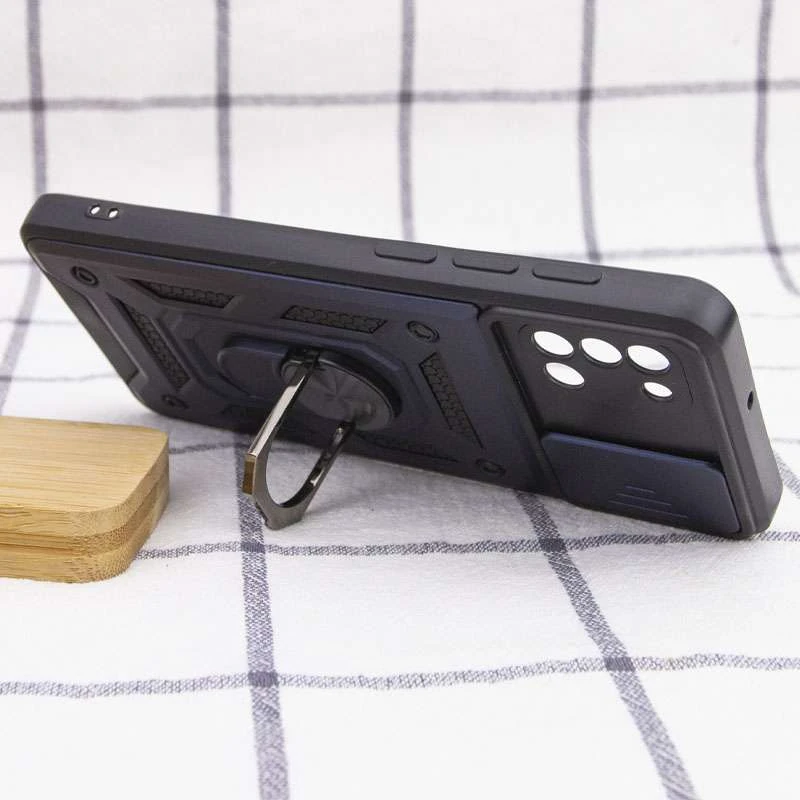 Ударопрочный чехол Serge Ring с защитой камеры для Samsung Galaxy A31 – Синий. Фото 5 из 5