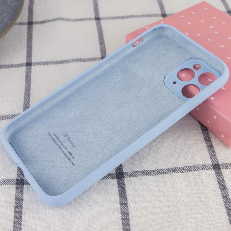 Чохол Silicone Case з захистом камери на Apple iPhone 14 Pro (6.1") – Блакитний / Lilac Blue. Фото 4 з 8