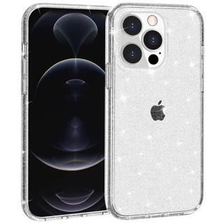 Блискучий силіконовий чохол на Apple iPhone 17 (6.3") — Clear