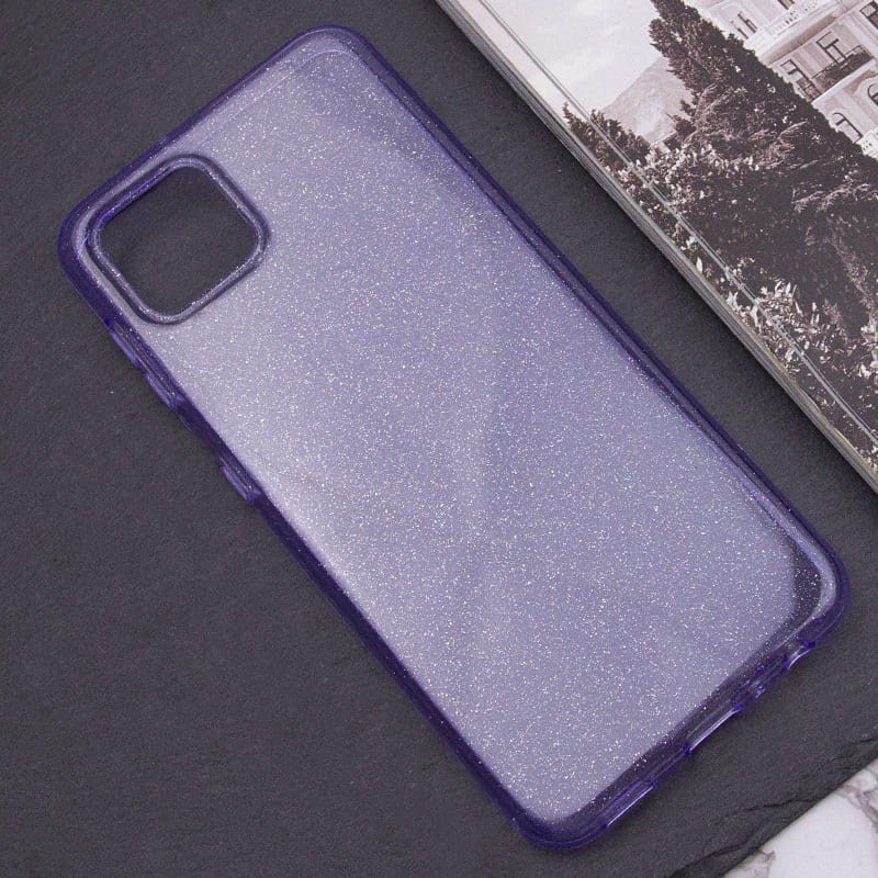 Блискучий силіконовий чохол на Samsung Galaxy A06 – Purple. Фото 2 з 5