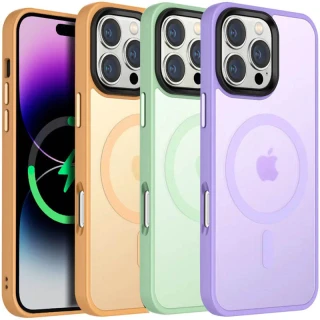 Цветной TPU+PC с металлическими кнопками и MagSafe на Apple iPhone 17 Pro Max (6.9") фото 1 Цветной TPU+PC с металлическими кнопками и MagSafe на Apple iPhone 17 Pro Max (6.9") фото 1 из 2