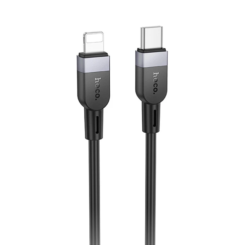Дата кабель Hoco X109 Energy silicone Type-C to Lightning (1m) – Black. Фото 1 з 4