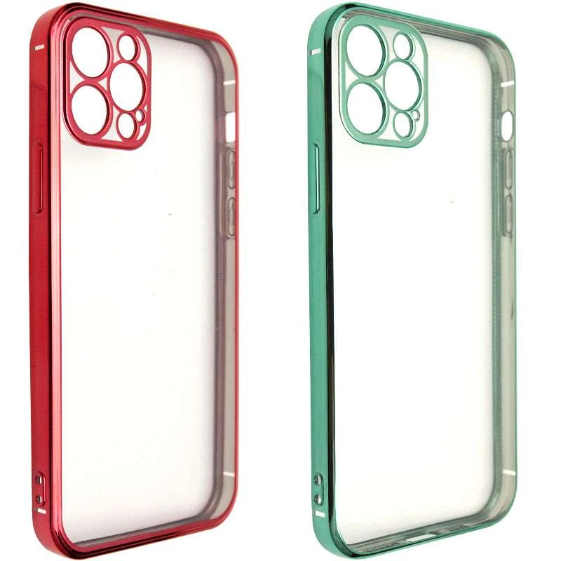 

Силіконовий чохол з глянсовою окантовкою та захистом камери на Apple iPhone 12 Pro (6.1")