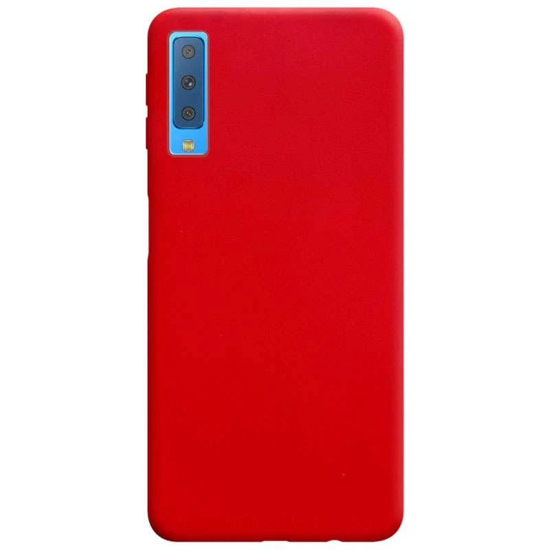 

Кольоровий силіконовий чохол на Samsung A750 Galaxy A7 (2018) (Червоний)