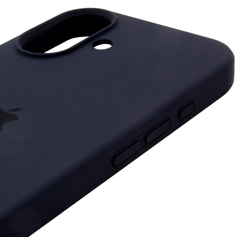 Чехол Silicone Case с закрытым низом для Apple iPhone 17 (6.3") – Темно-синий / Midnight blue. Фото 5 из 6