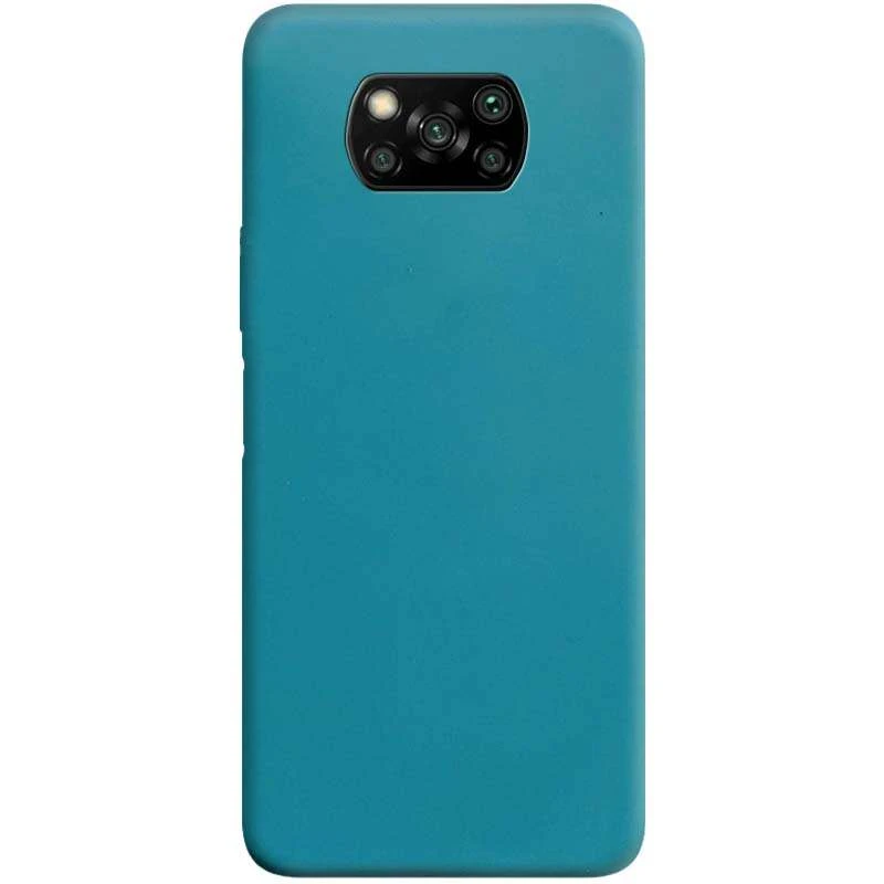 

Цветной силиконовый чехол для Xiaomi Poco X3 NFC / Poco X3 Pro (Синий / Powder Blue), Синій / powder blue
