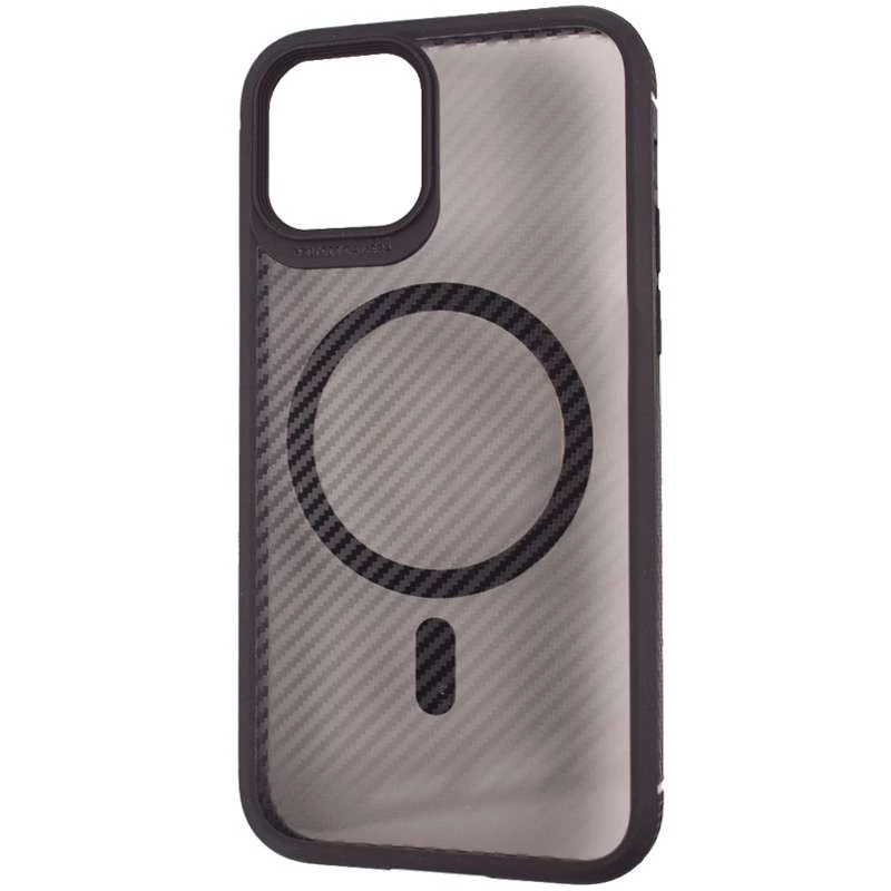 

Карбоновий TPU+PC чохол iPaky на Apple iPhone 13 (6.1") (Black)
