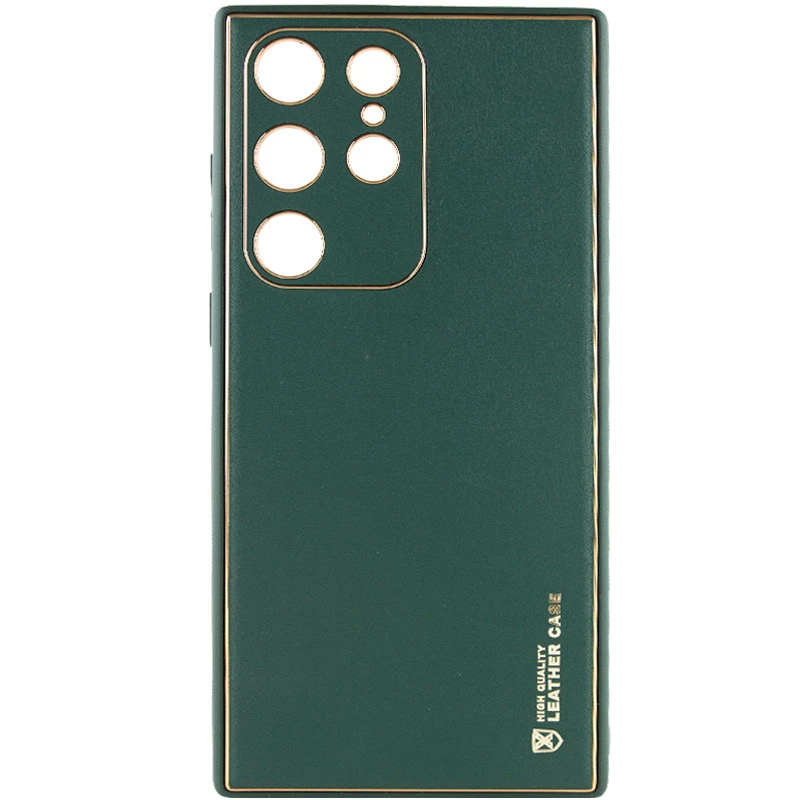 

Кожаный чехол Xshield для Samsung Galaxy S24 Ultra (Зеленый / Army Green), Зелений / army green